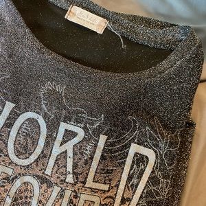 Sparkly oversized tee